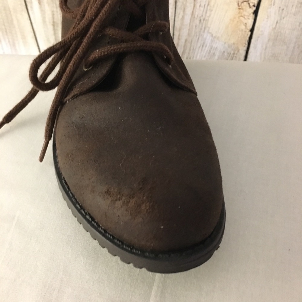 Brown Combat Booties - Picture 4 of 5